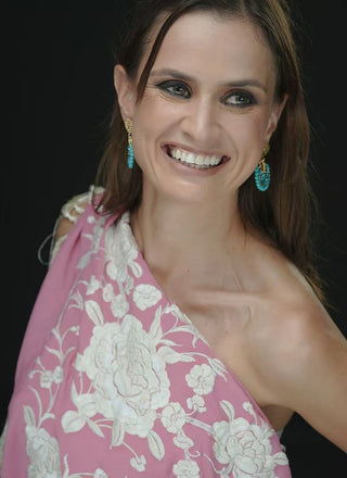 MMP006 Mantón de Manila pequeño color rosa