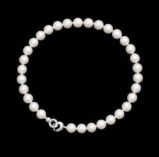 Collar de perlas en Blanco