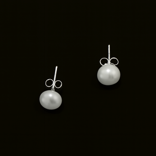 Pendiente perla blanca pequeños