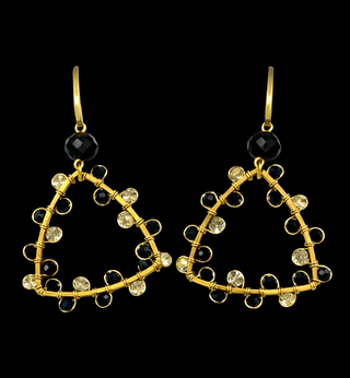 26PV15 Pendientes Gong negro
