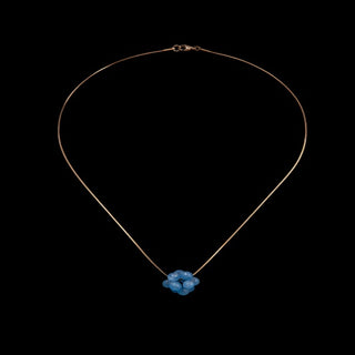 Colgante de cuarzo en azul