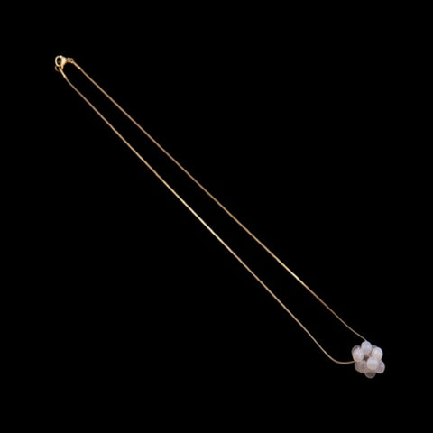Colgante de cuarzo en blanco