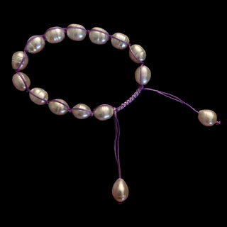 C0010 Pulsera Lila Perla