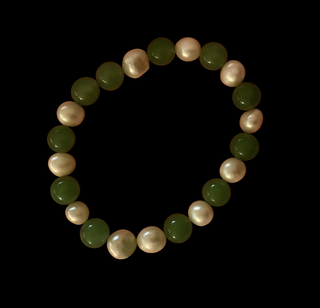 C0032 Pulsera Verda Perla - Perla MABE